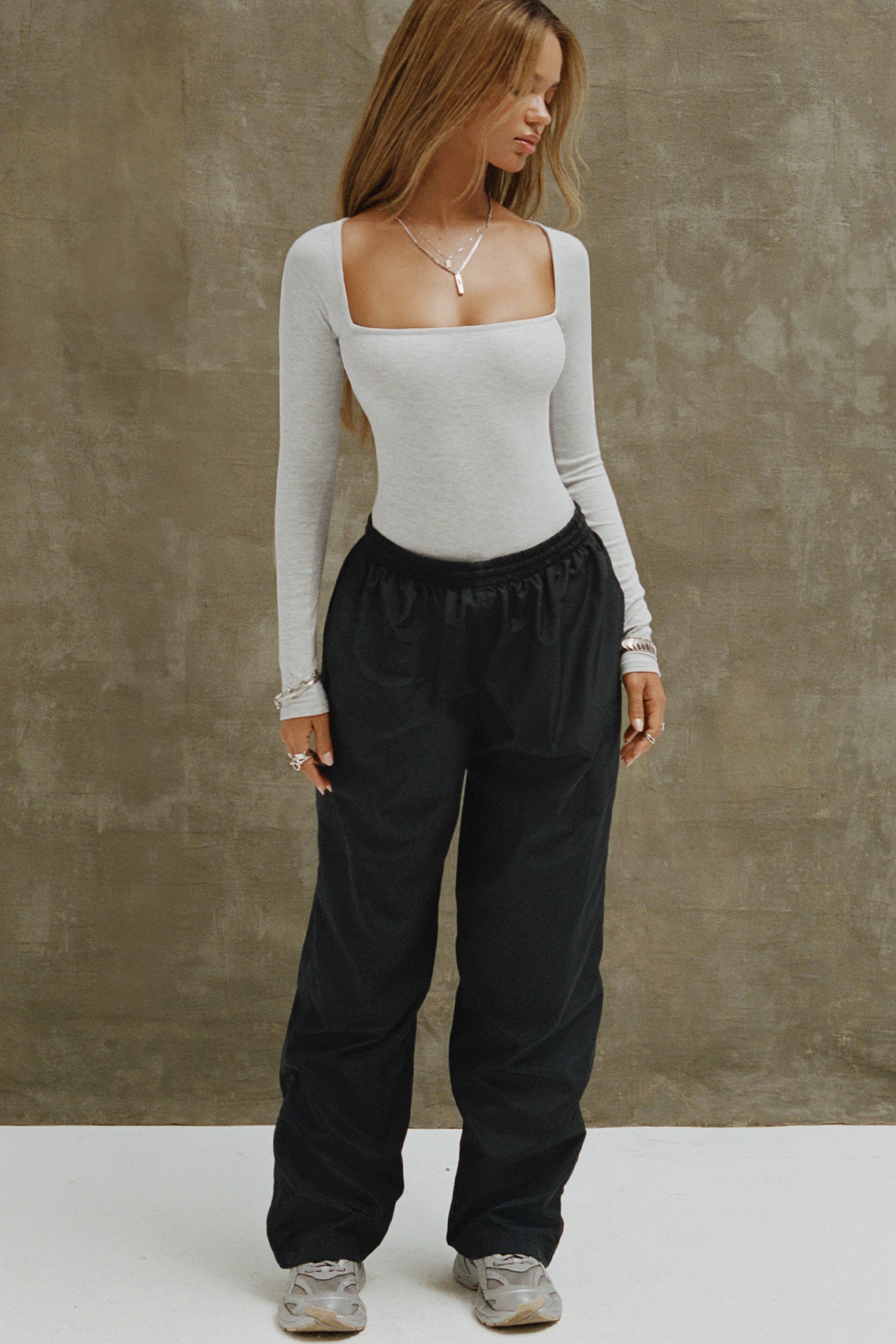 Square Neck Long Sleeve