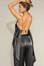 Asymmetrical Silk Tank