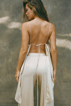 Asymmetrical Silk Tank