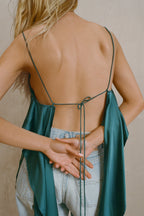 Asymmetrical Silk Tank