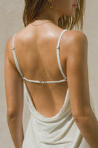 Cowl Back Mini Dress