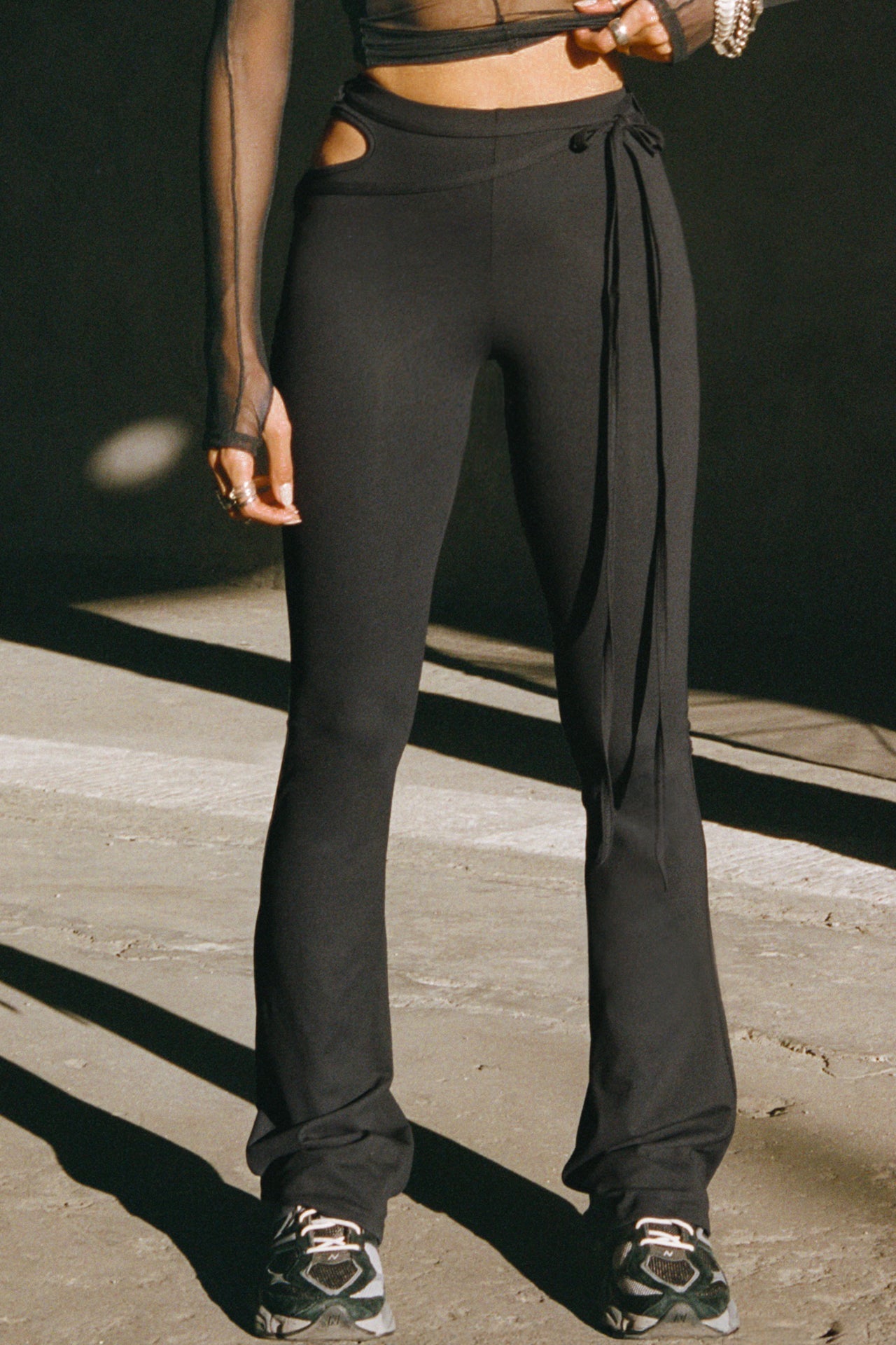 Cutout Mini Flare Legging
