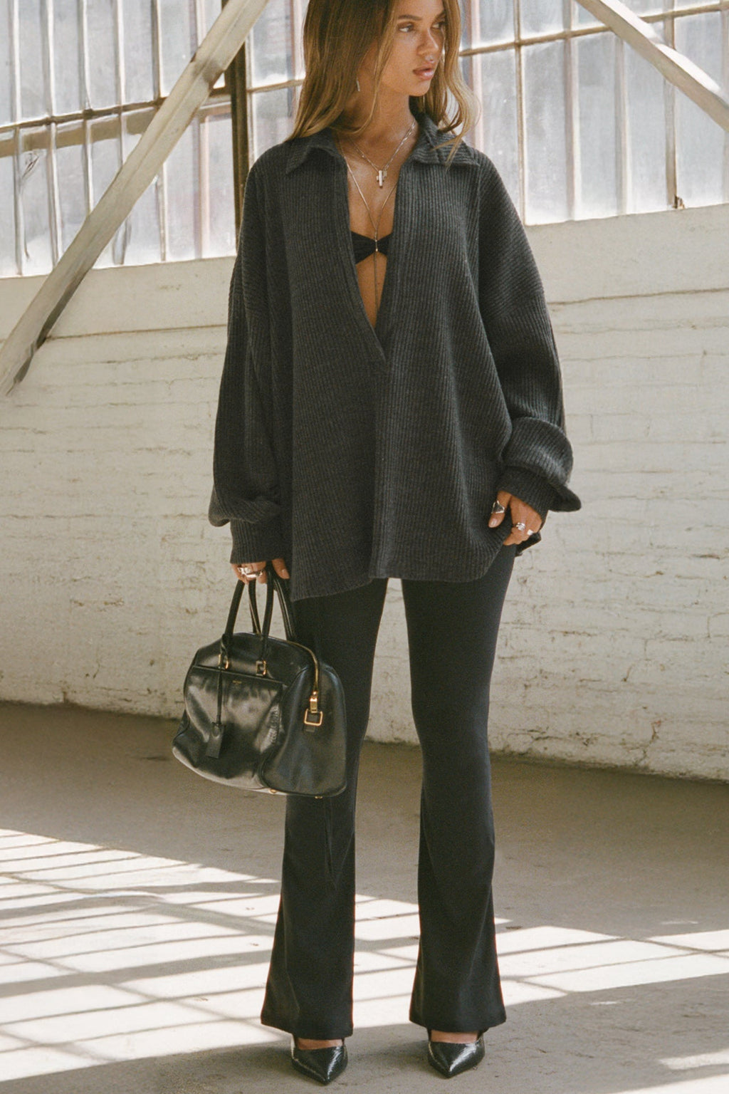 Cutout Mini Flare Legging