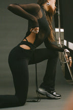 Cutout Mini Flare Legging