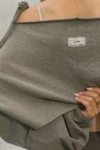 Deconstructed Crop Cardigan