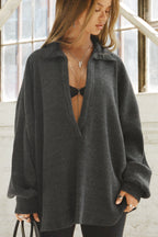 Deep V Pullover