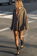 Deep V Pullover