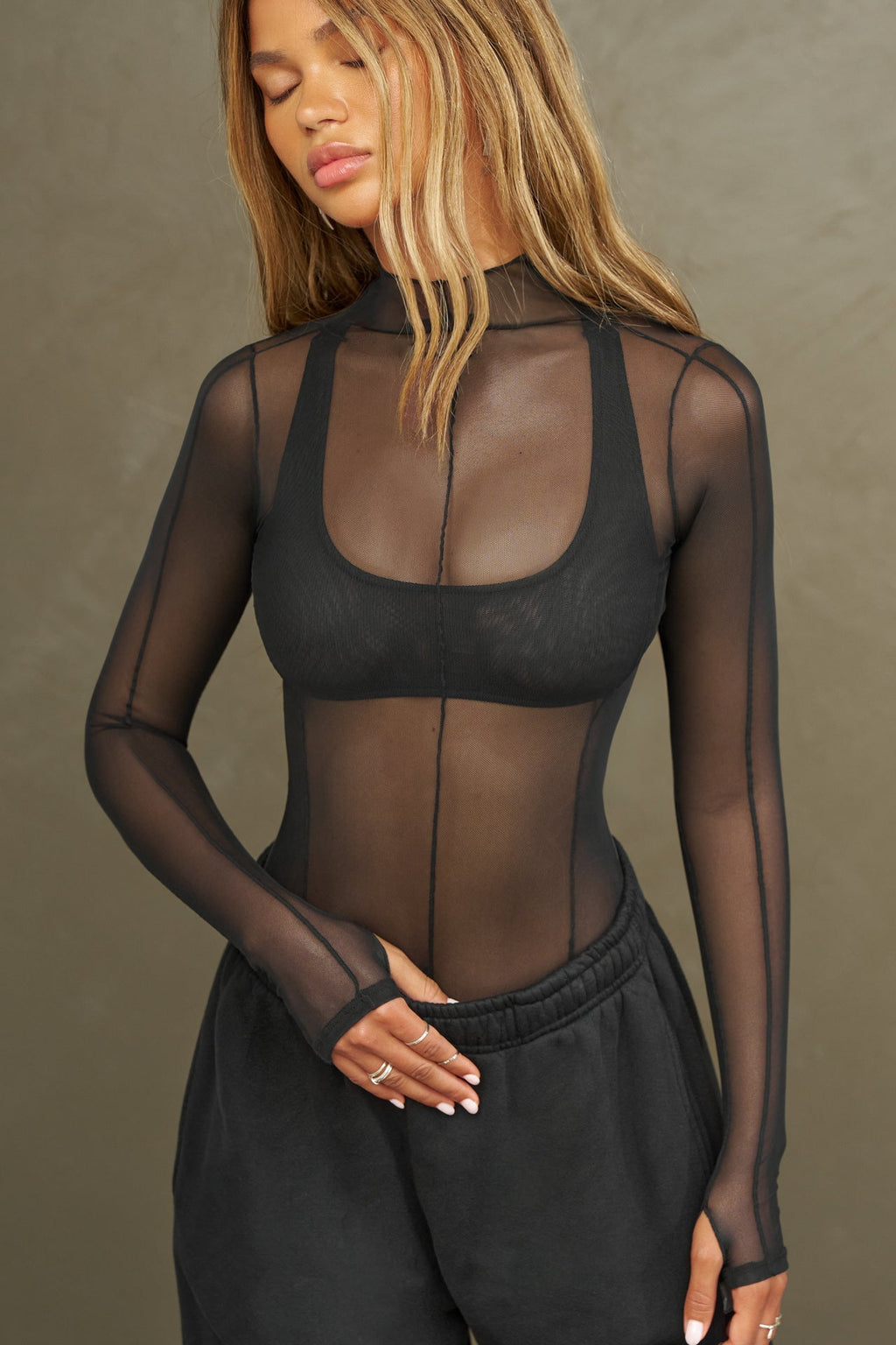 Exposed Seams Long Sleeve