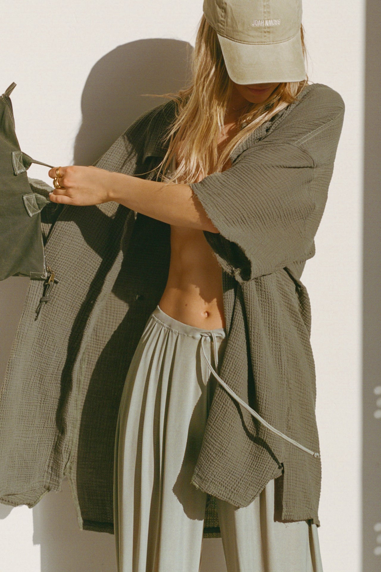 Pleated Sheer Pant