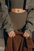 Fitted Mini Flare Pant