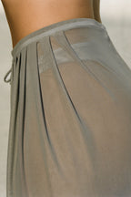 Pleated Sheer Pant
