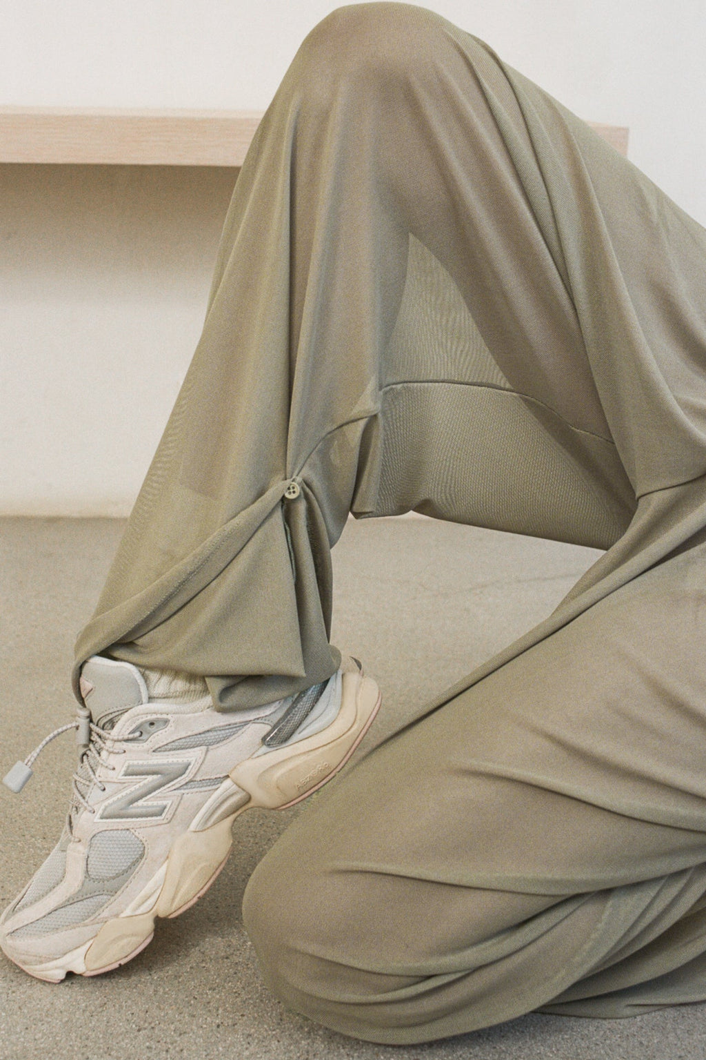 Pleated Sheer Pant