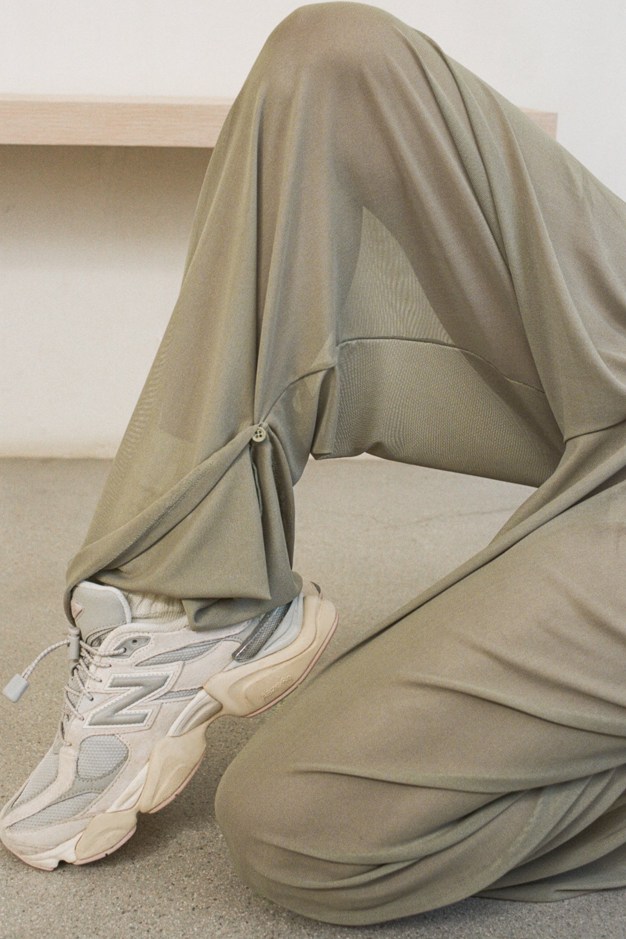 Pleated Sheer Pant