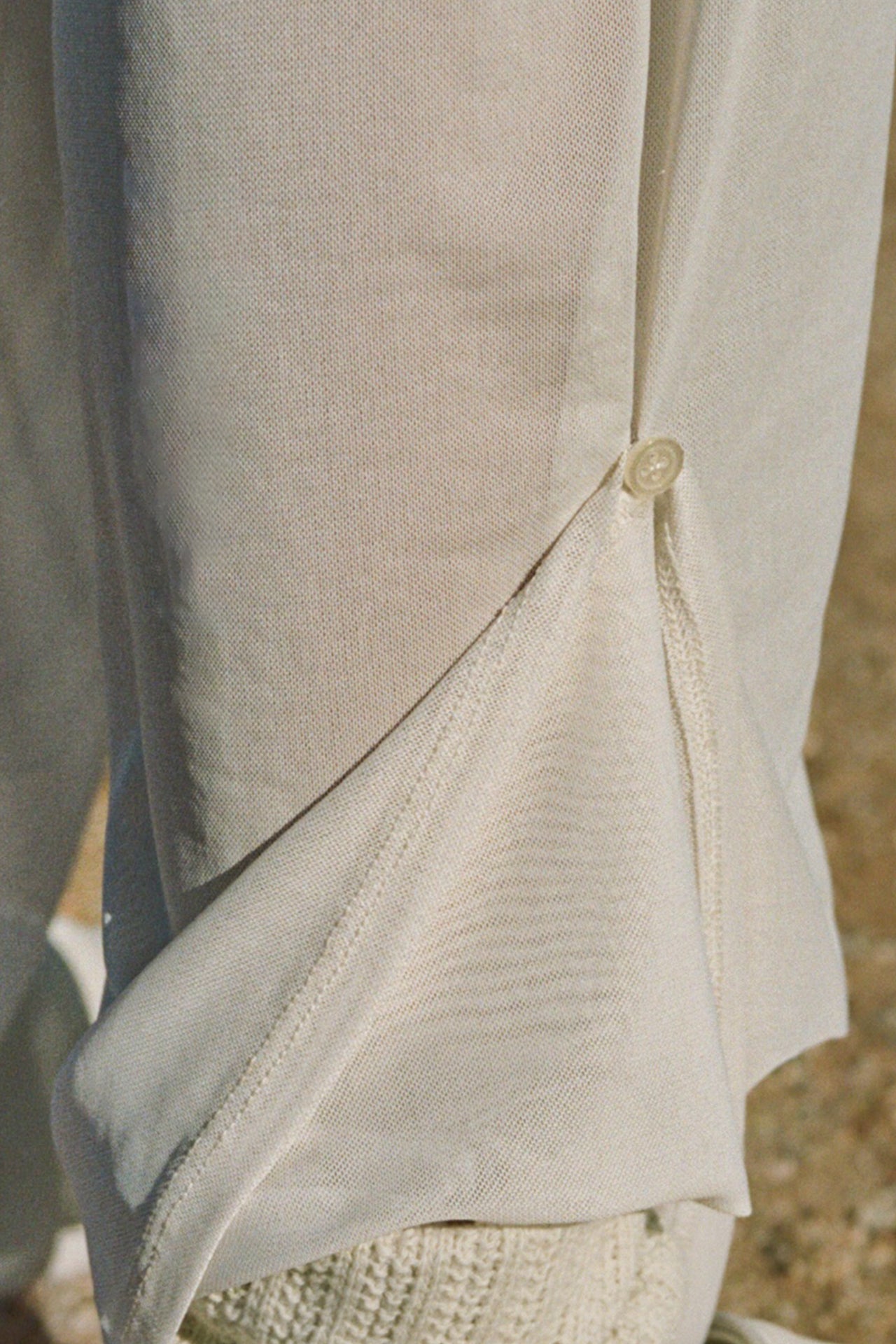 Pleated Sheer Pant