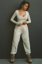 Scoop Neck Long Sleeve