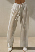 Pleated Sheer Pant