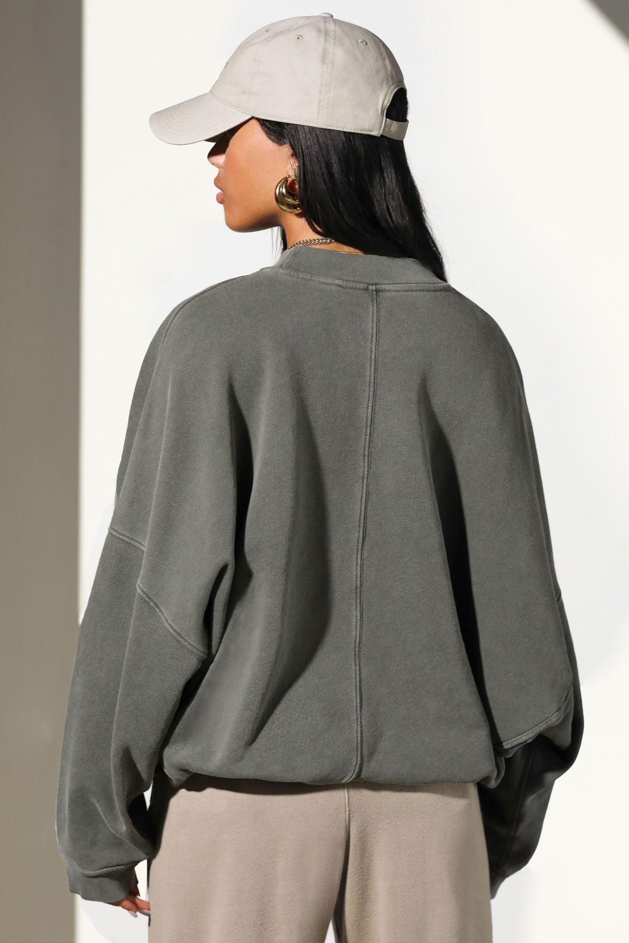 Oversized Crew Pullover