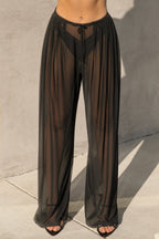 Pleated Sheer Pant