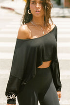 Relaxed Crop Long Sleeve