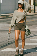 Relaxed Crop Long Sleeve
