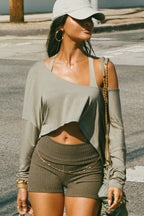 Relaxed Crop Long Sleeve