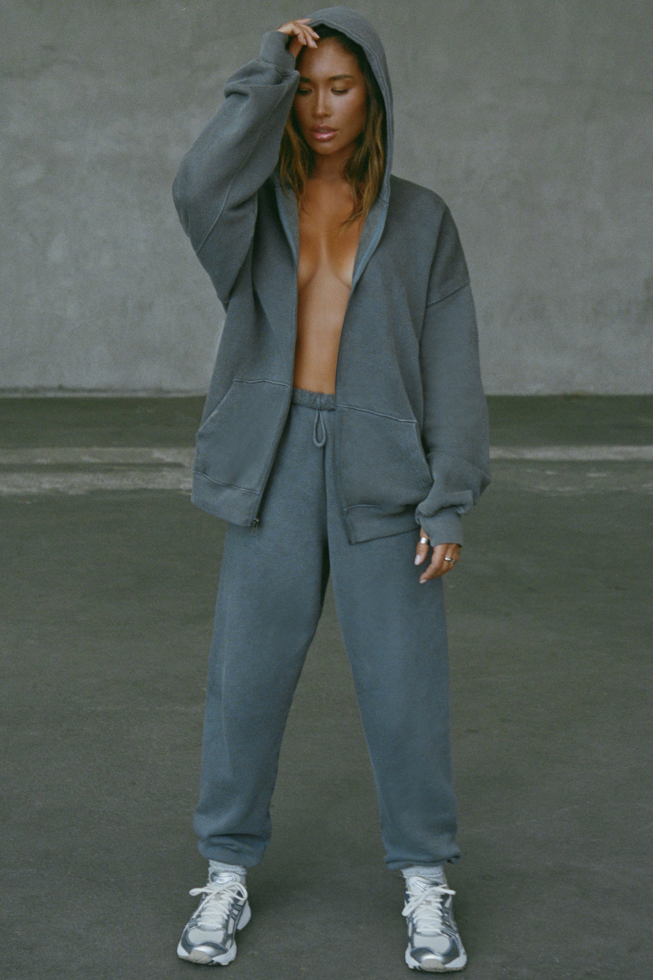 Oversized Zip Hoodie