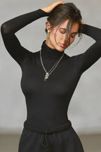 Open Back Turtleneck