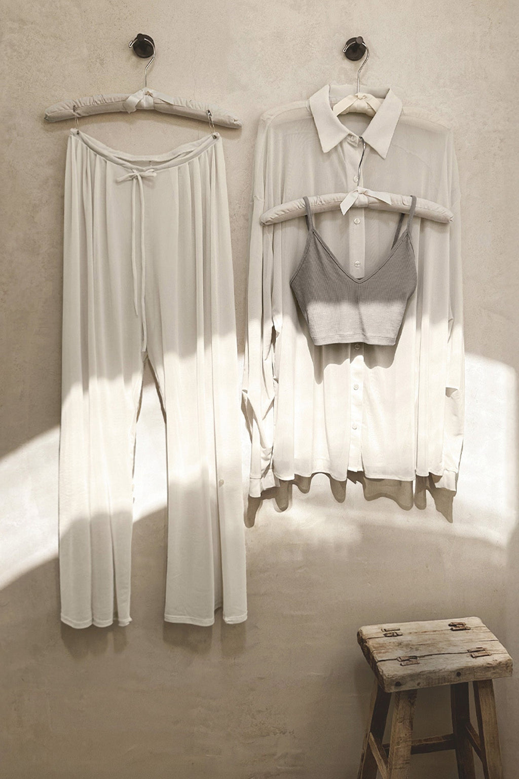 Oversized Sheer Button Down