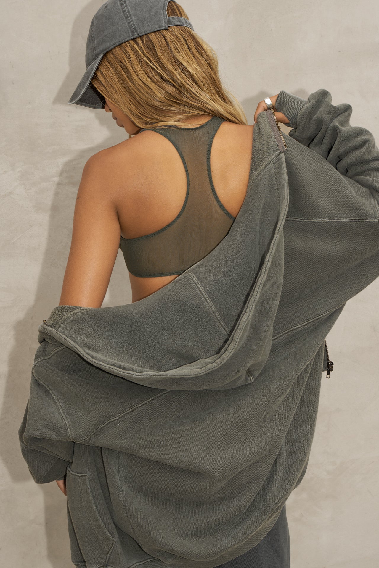 Oversized Zip Hoodie