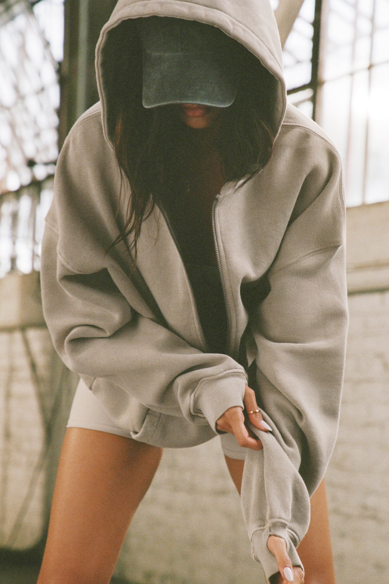 Oversized Zip Hoodie