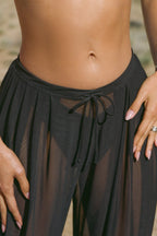 Pleated Sheer Pant