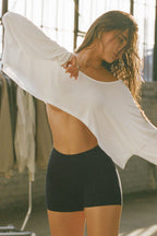 Relaxed Crop Long Sleeve