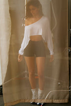 Relaxed Crop Long Sleeve