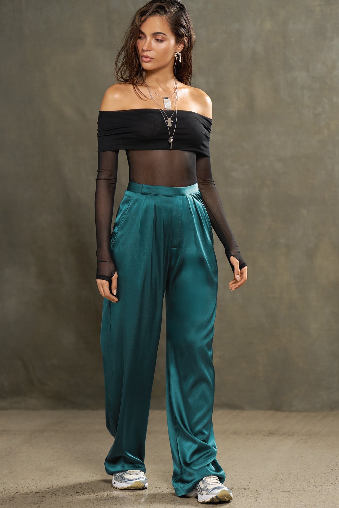 Relaxed Silk Trouser