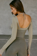 Scoop Corset Long Sleeve
