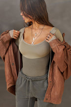 Scoop Corset Long Sleeve