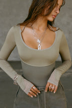 Scoop Corset Long Sleeve