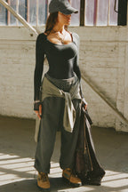 Scoop Corset Long Sleeve