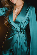 Silk Wrap Blazer