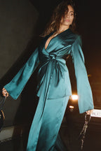 Silk Wrap Blazer