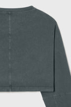 Slouchy Crop Long Sleeve