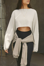 Slouchy Crop Long Sleeve
