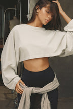 Slouchy Crop Long Sleeve