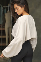 Slouchy Crop Long Sleeve