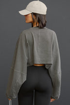 Slouchy Crop Long Sleeve
