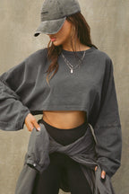 Slouchy Crop Long Sleeve