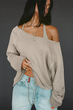 Slouchy Pullover Sweatshirt