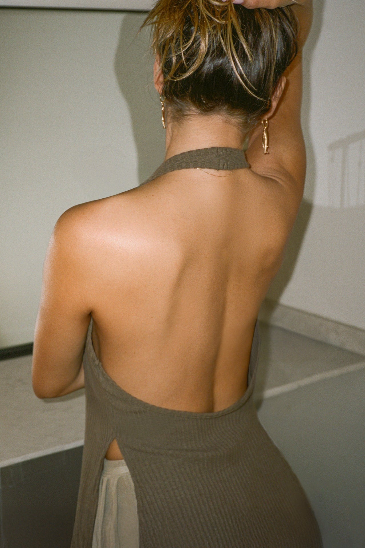 Split Front Halter Tank